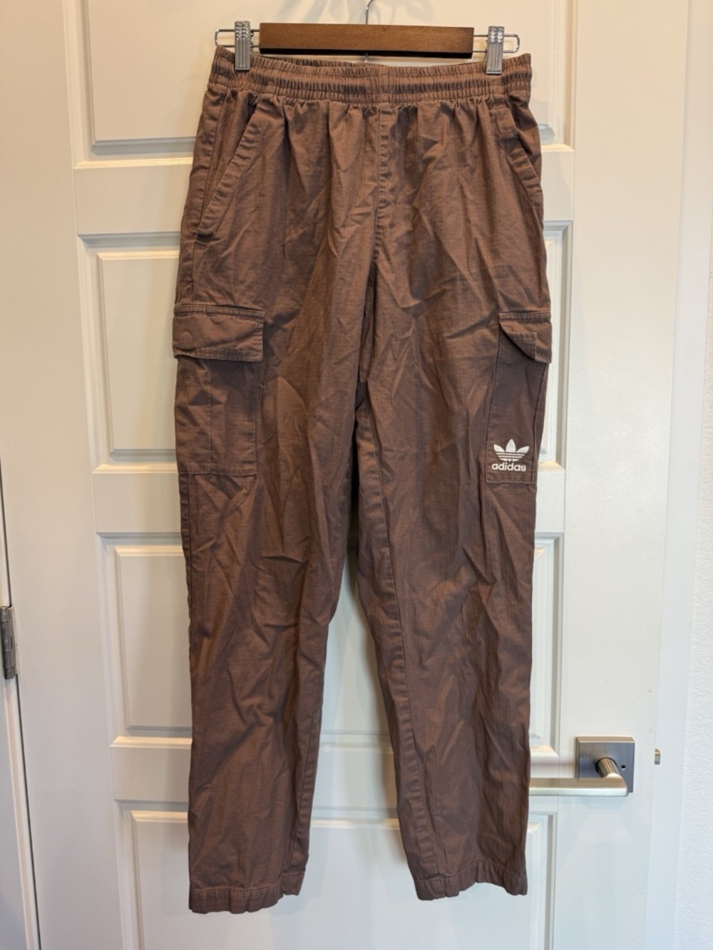 adidas Originals Men's Adicolor Ripstop Woven Cargo Pants Size Small Brown